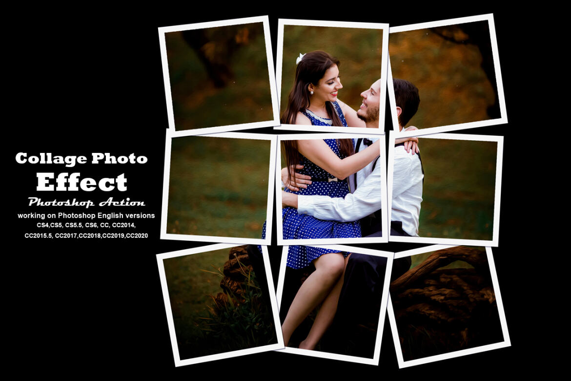 Collage Photo FREE Effect Photoshop Action - view 12