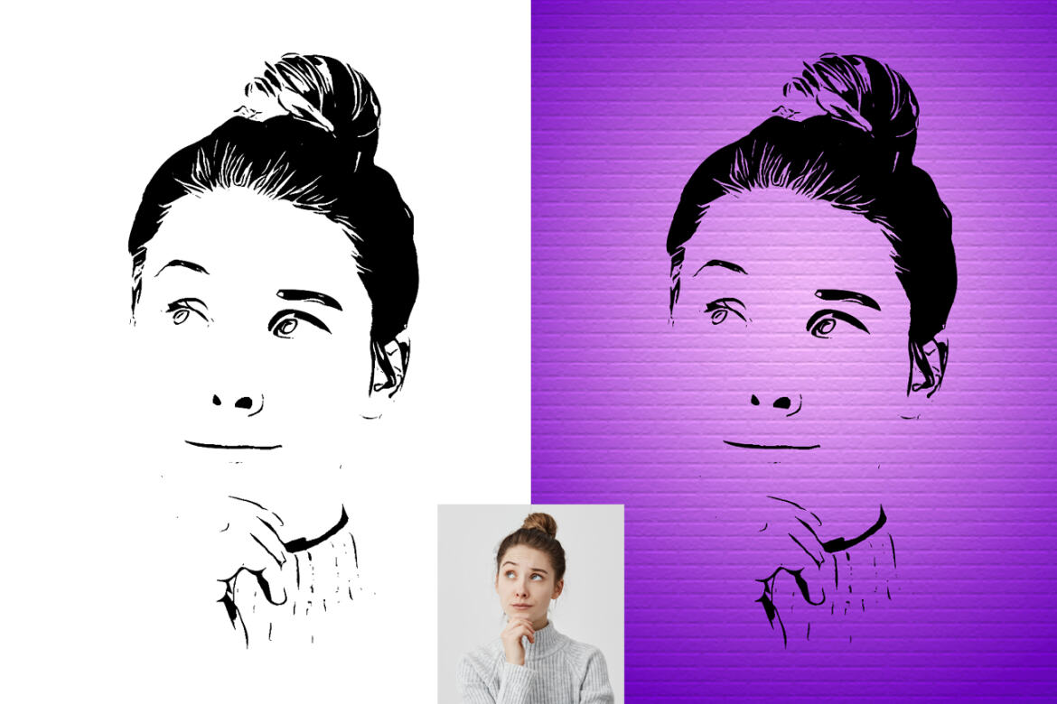 Vector Trace FREE Photoshop Action - view 5