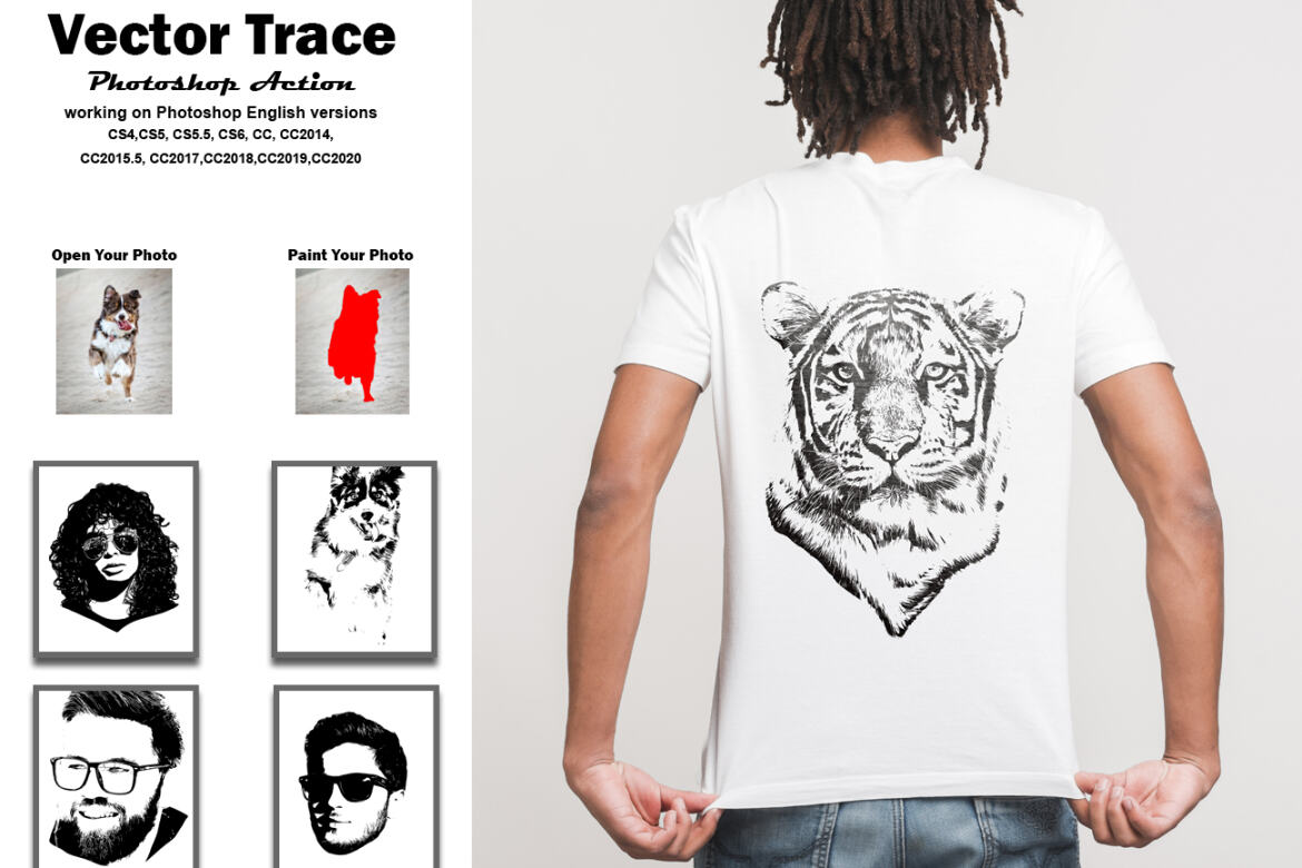 Vector Trace FREE Photoshop Action - view 18