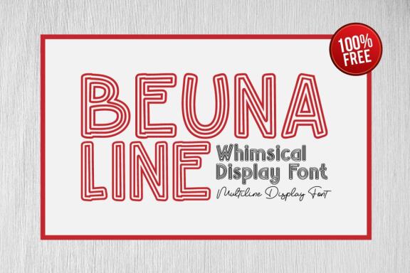 Beuna Line FREE Display Font