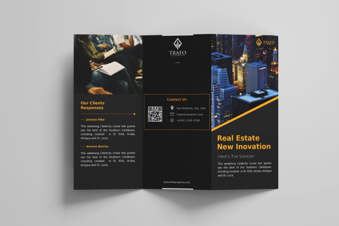 Corporate Trifold Brochure - view 3
