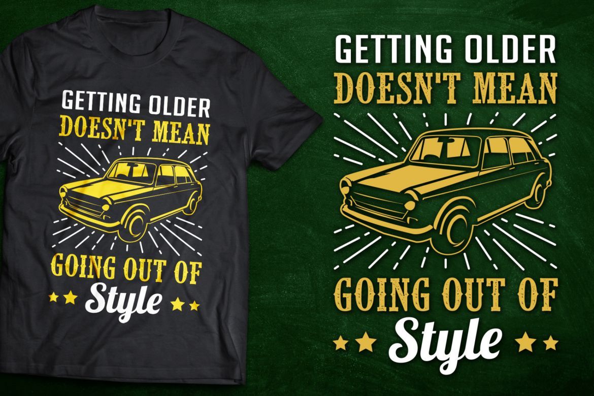 Classic Car Quotes for T-Shirt or Post on Social media - view 3