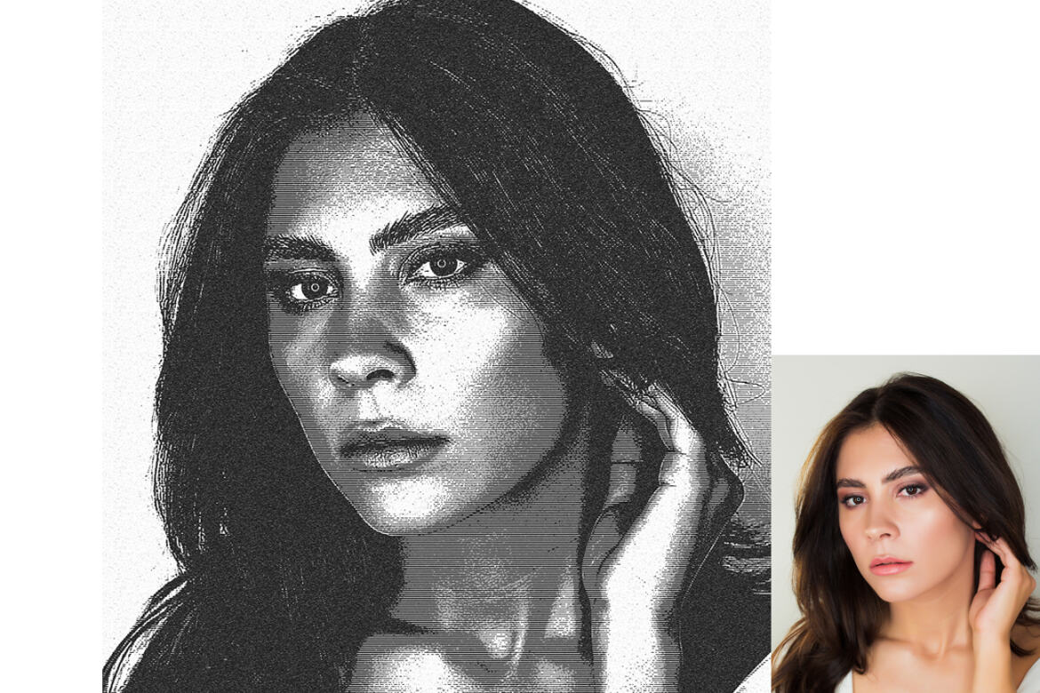 Novel Sketch Portrait FREE Photoshop Action - view 8