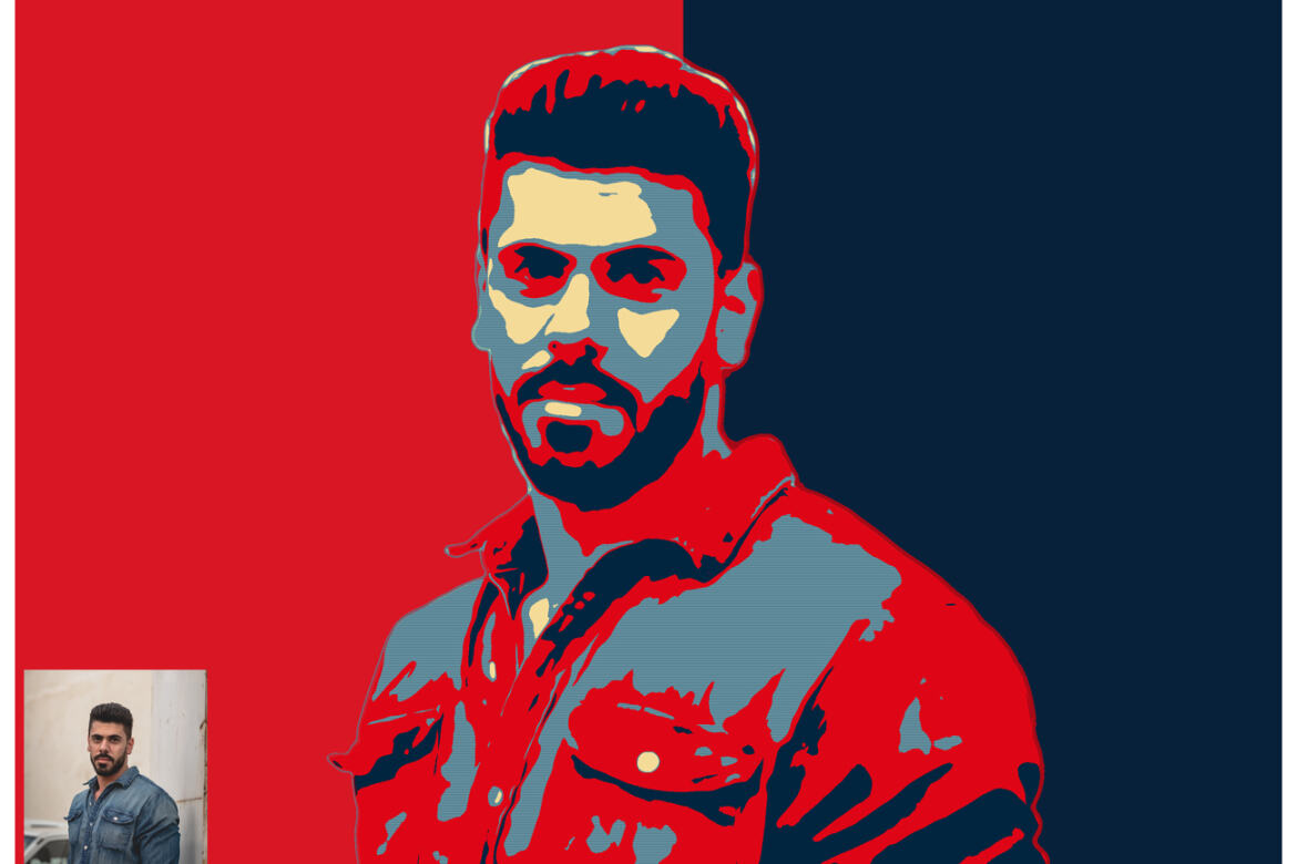 Hope Poster Style FREE Photoshop Action alternate