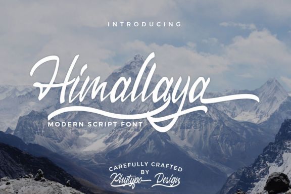 Himallaya Script Font