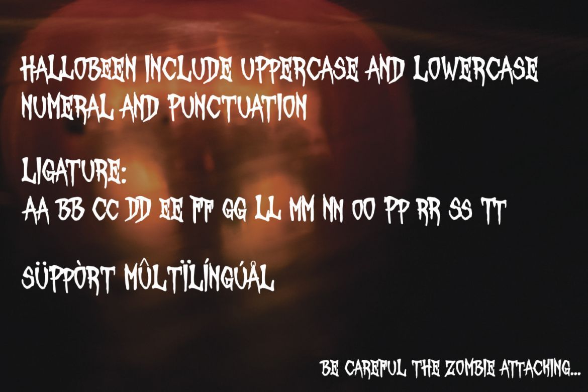 Hallobeen Typeface - view 6