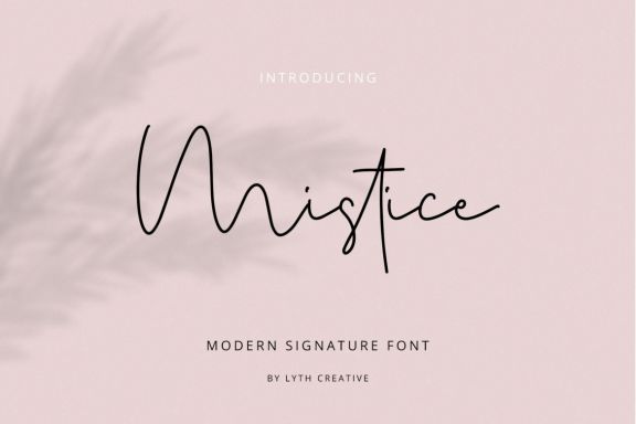 Mistice Signature Font