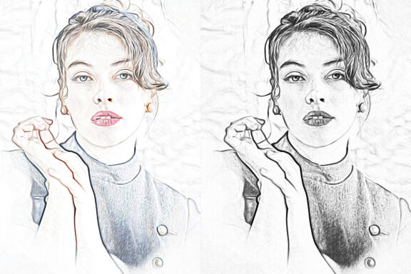 Oil Sketch Portrait FREE Photoshop Action