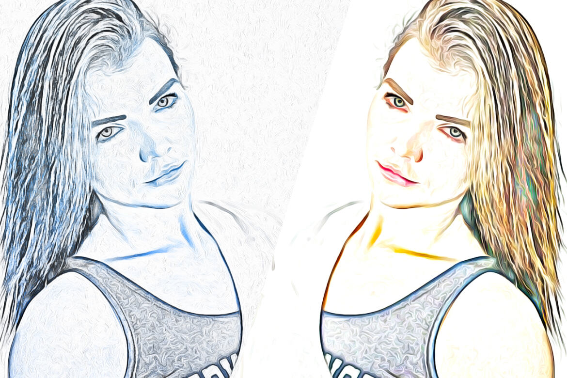 Oil Sketch Portrait FREE Photoshop Action - view 7