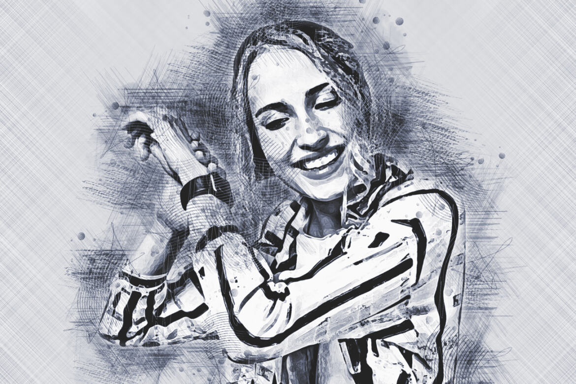 Pencil Canvas Sketch FREE Photoshop Action - view 3