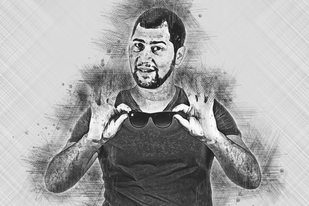 Pencil Canvas Sketch FREE Photoshop Action - view 8