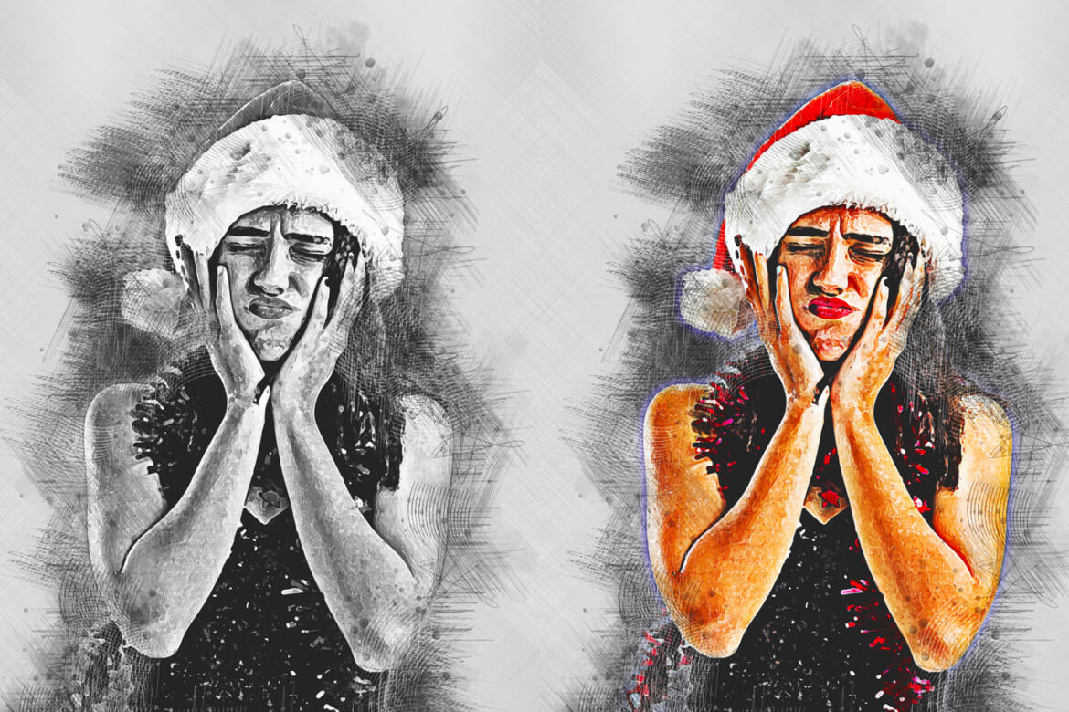 Pencil Canvas Sketch FREE Photoshop Action - view 10