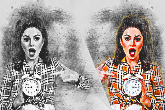 Pencil Canvas Sketch FREE Photoshop Action