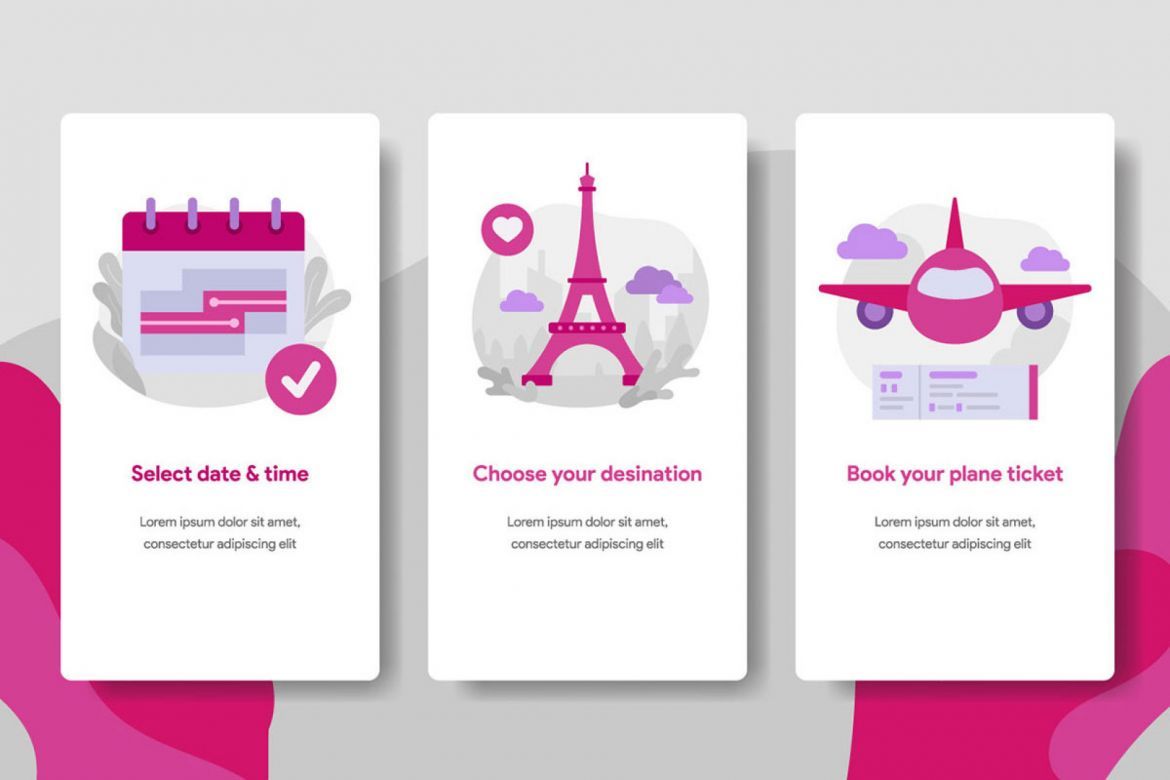 Onboarding Mobile App Illustrations - view 3