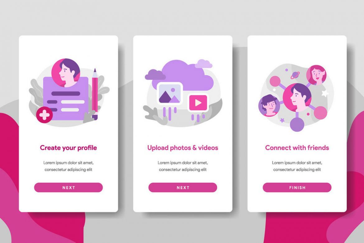 Onboarding Mobile App Illustrations - view 5