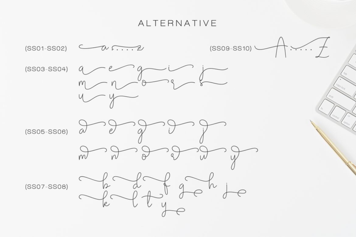 Olivia - Elegant Monoline Script - view 12