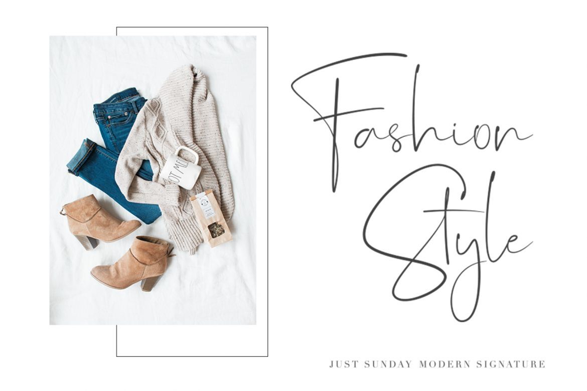 Just Sunday - Family Modern Script - view 6