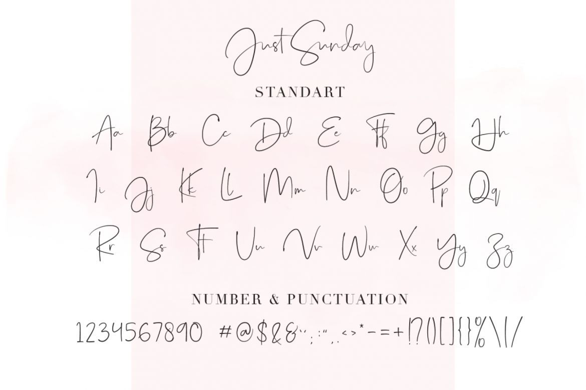 Just Sunday - Family Modern Script - view 13