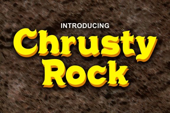 Chrusty Rock Display Font - view 1