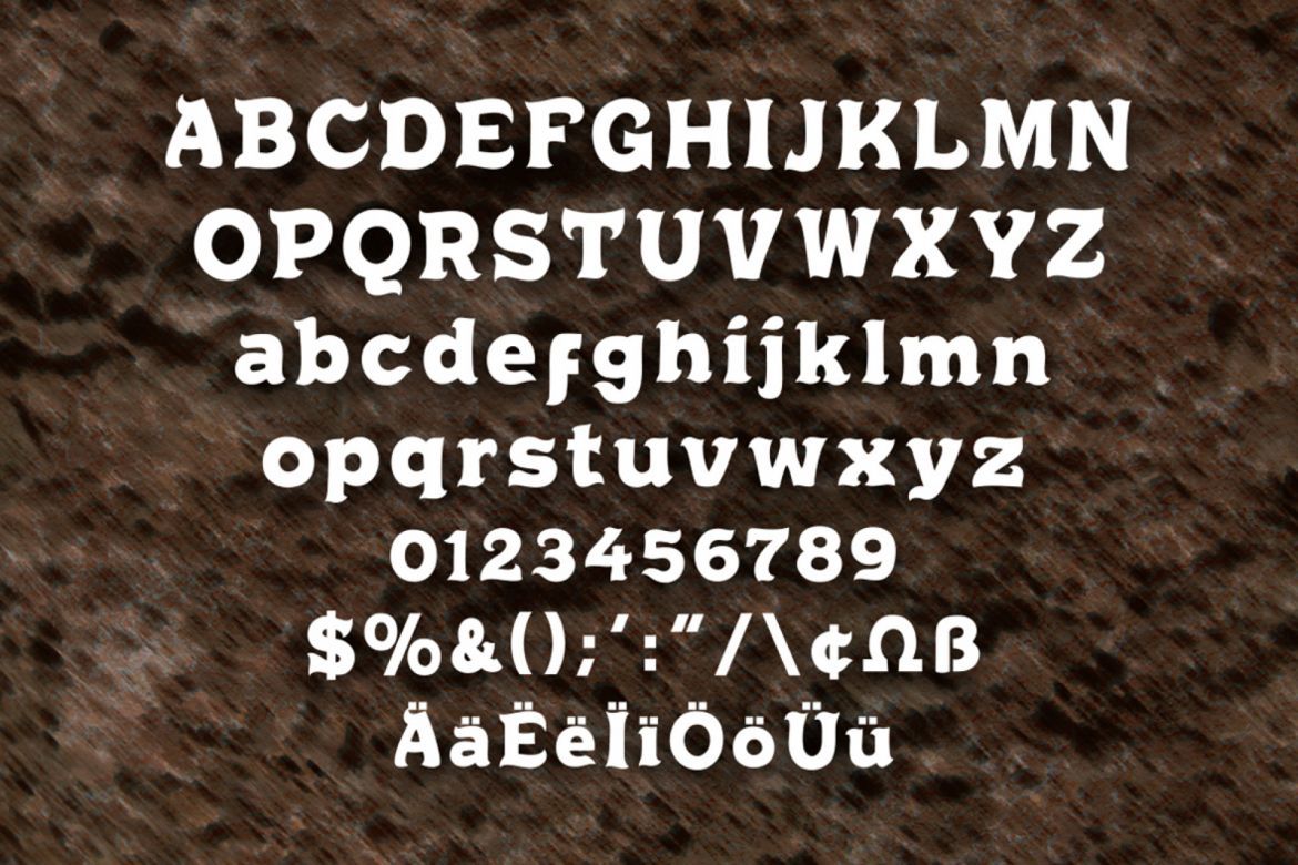 Chrusty Rock Display Font - view 2