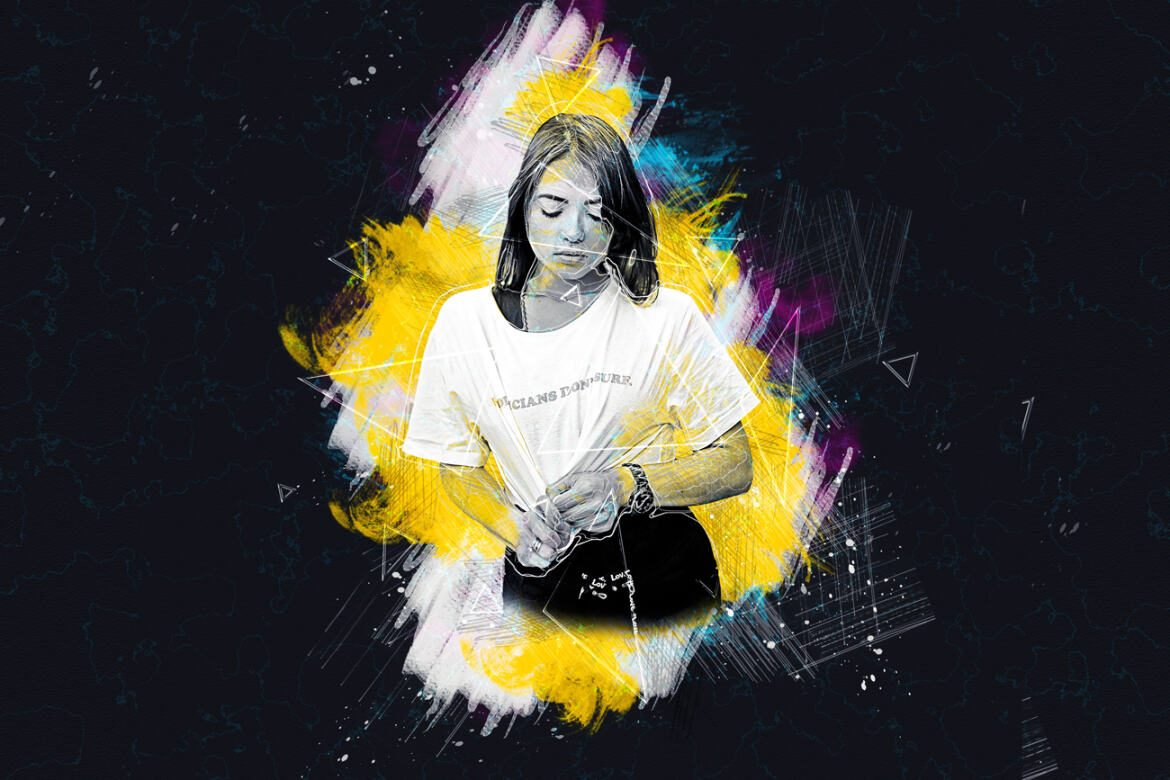 Grunge Sketch FREE Photoshop Action - view 5