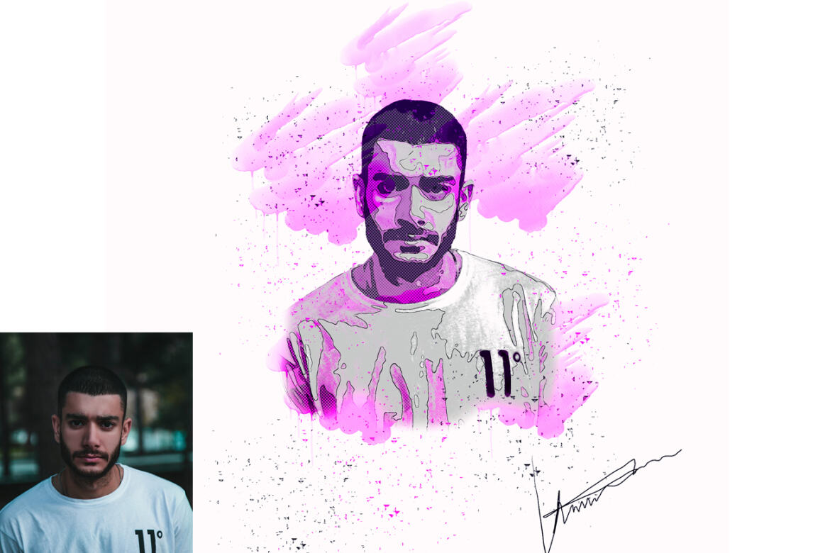 Poster Effect FREE Photoshop Action - view 6