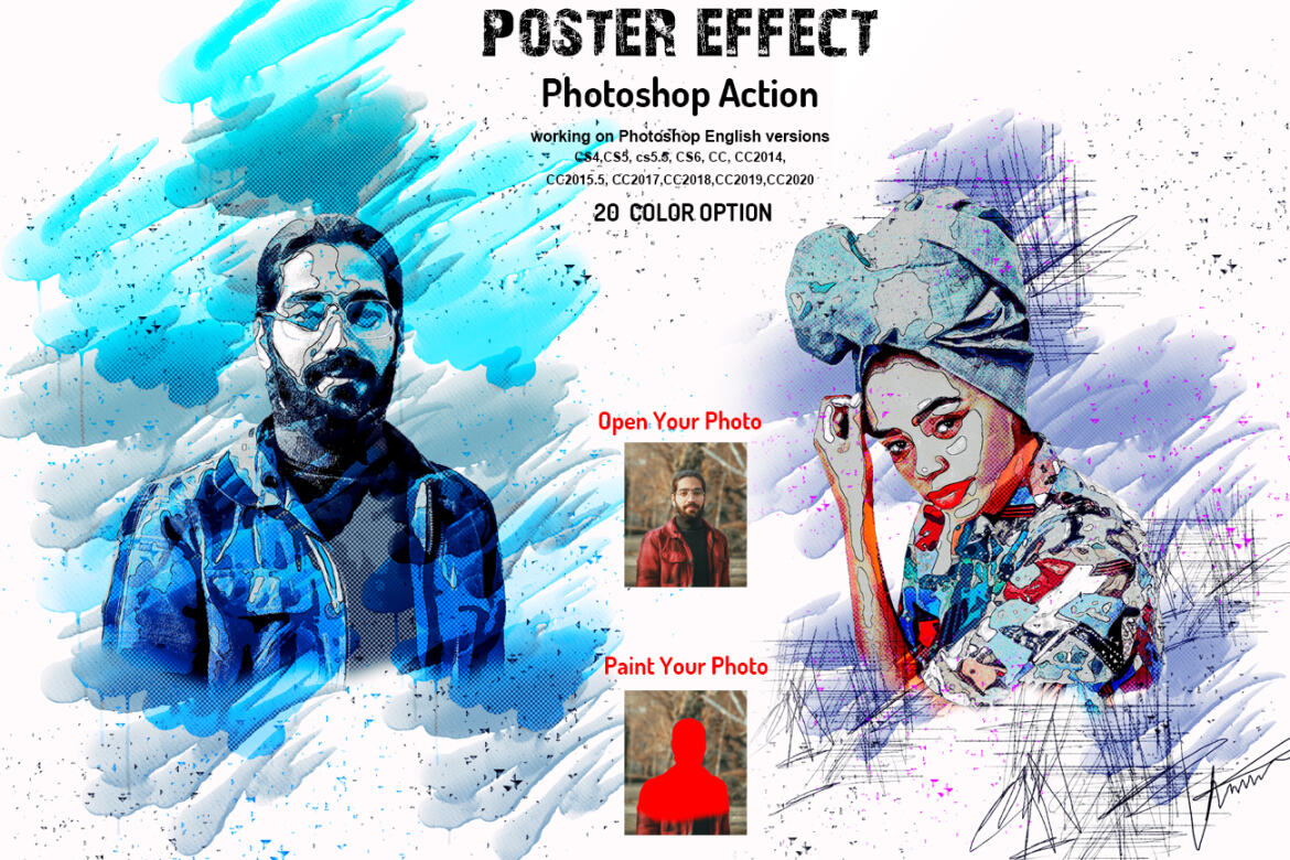 Poster Effect FREE Photoshop Action - view 13