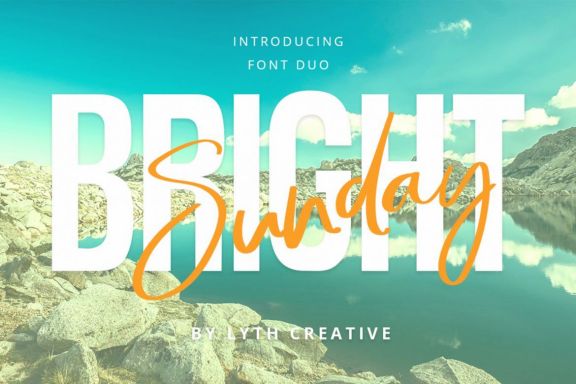 Bright Sunday Font Duo