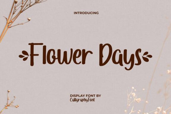 Flower Days FREE Font