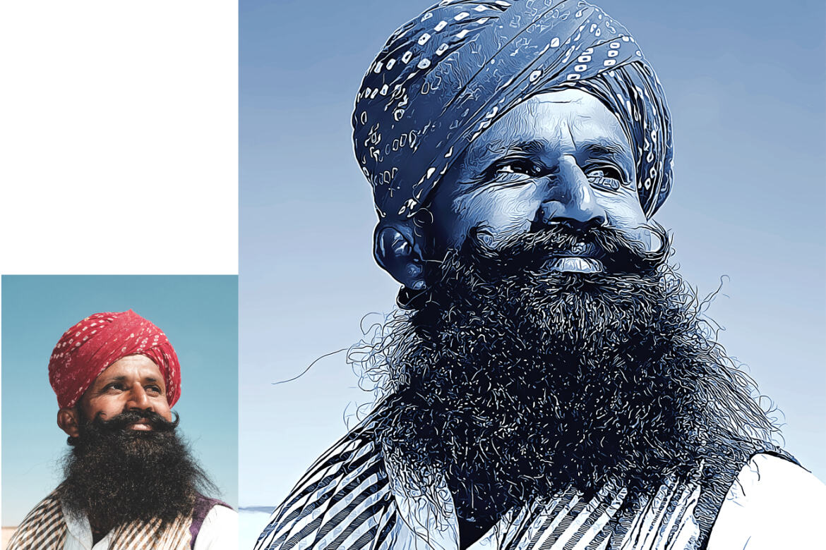 Cartoon Portrait FREE Photoshop Action - view 9