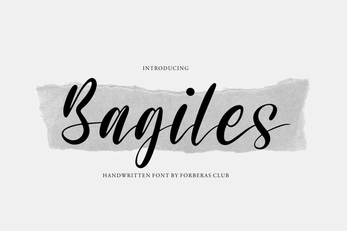 Bagiles FREE Script Font - view 2
