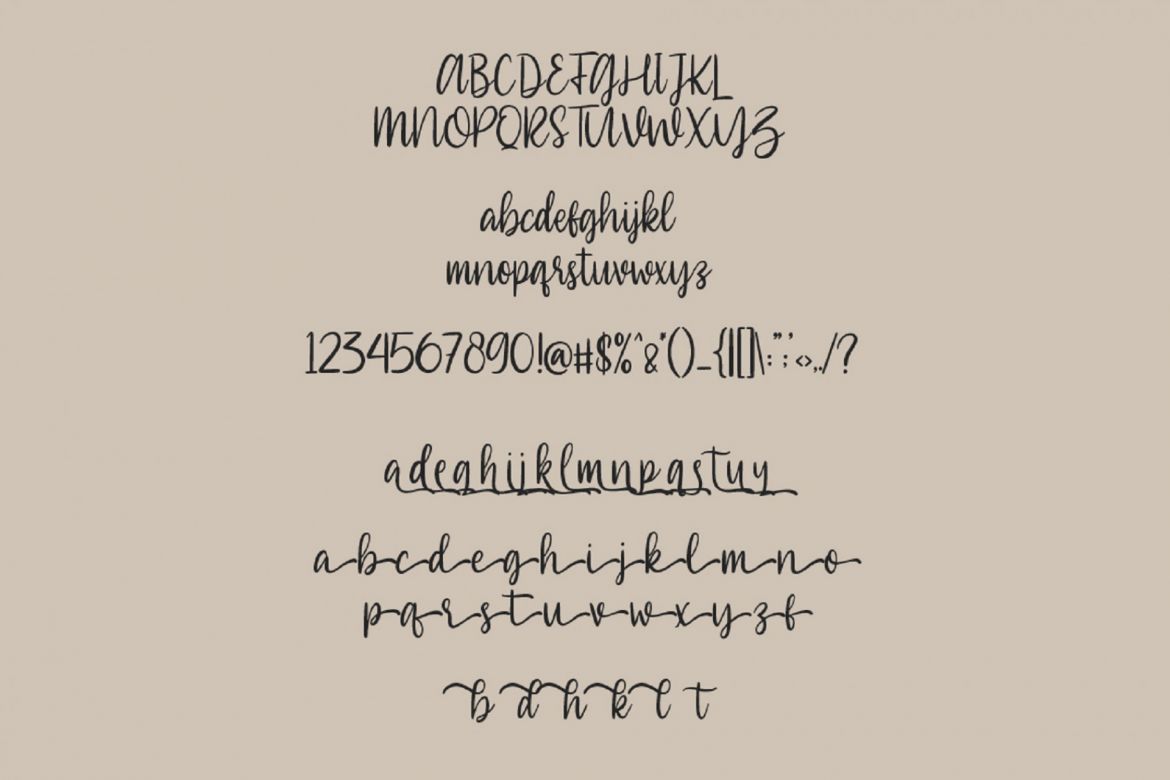 Southiya - Modern Calligraphy Font - view 5