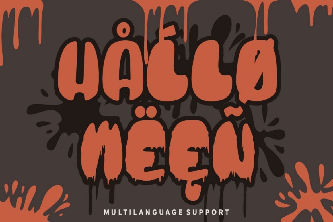 Blood Bold - Fun Halloween Two Fonts - view 5