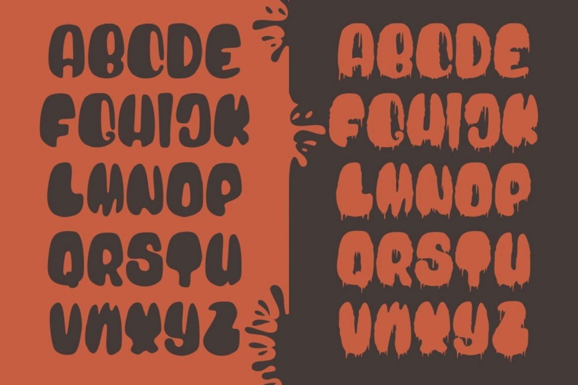 Blood Bold - Fun Halloween Two Fonts - view 6