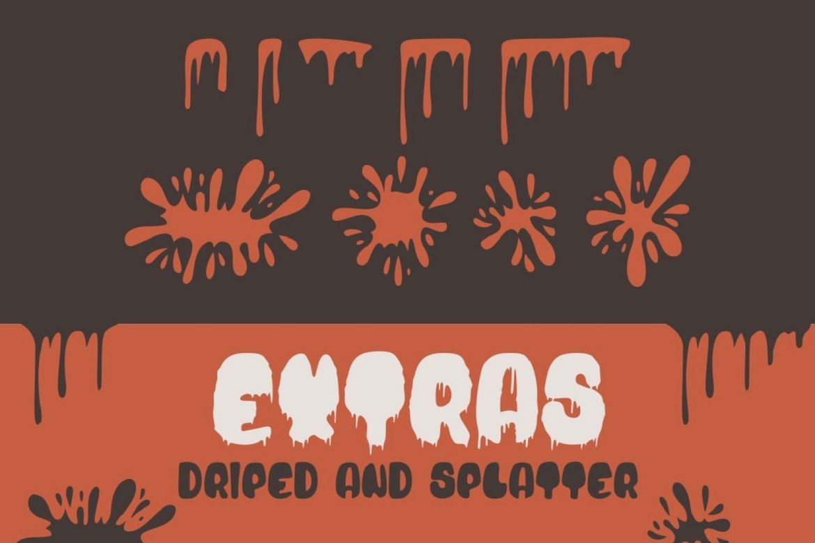 Blood Bold - Fun Halloween Two Fonts - view 7