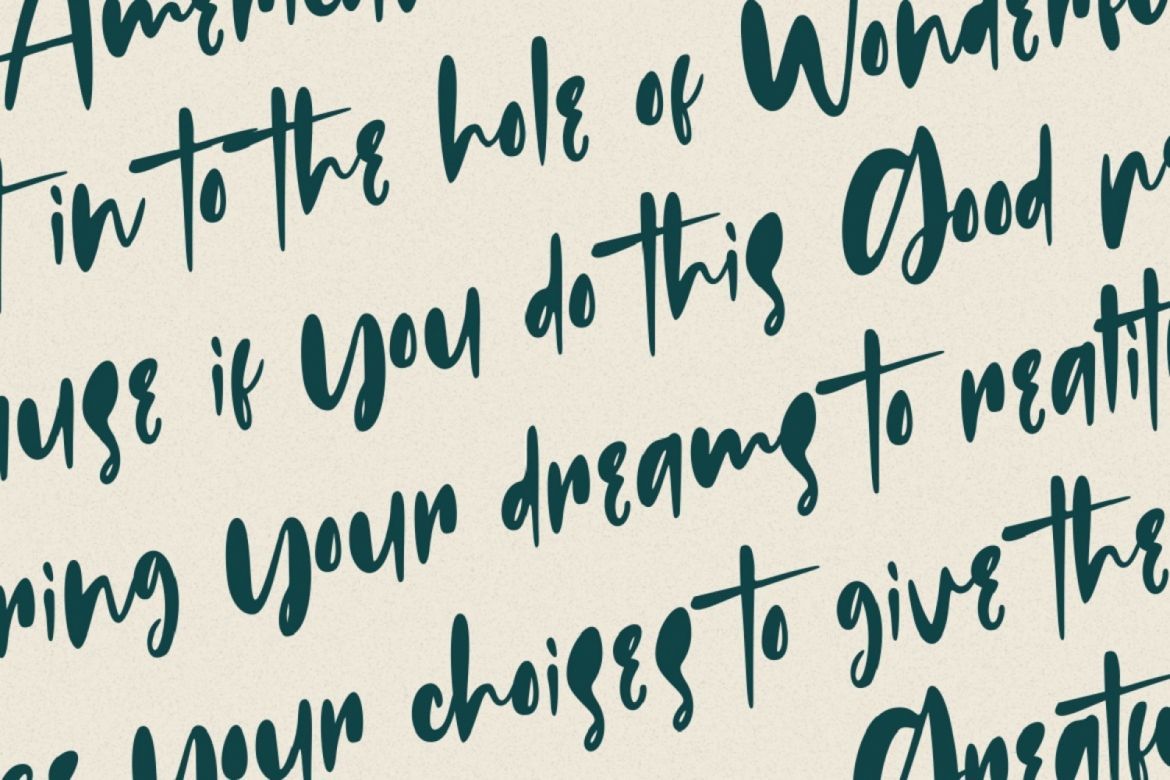 Russeline - Handwritten Font alternate