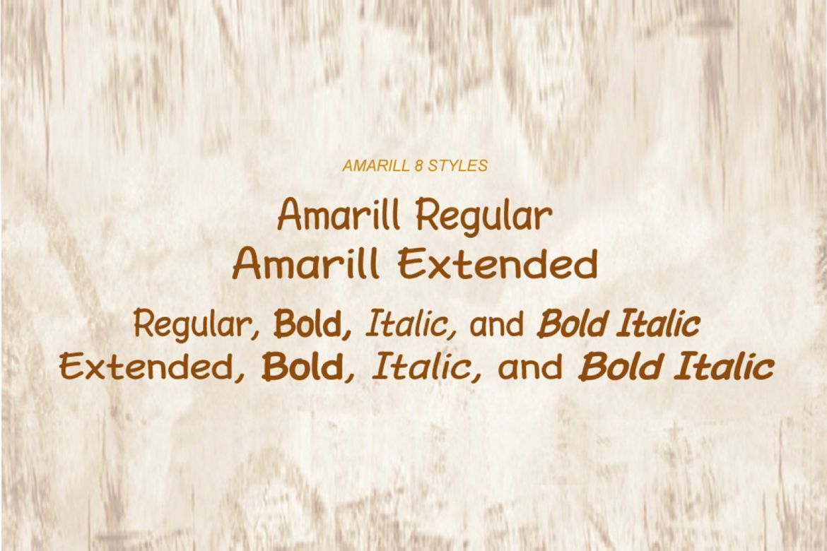Amarill font - view 4
