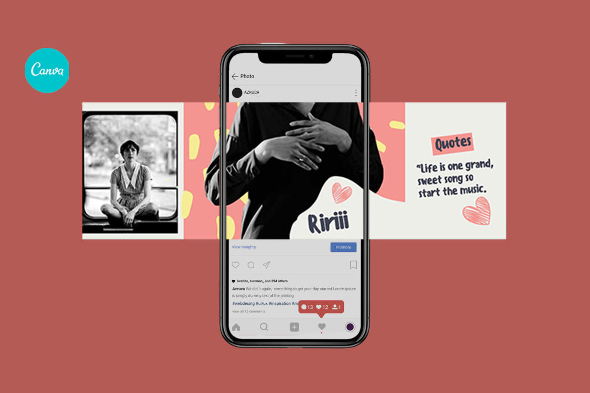 Krezia Music Band Puzzle Instagram | FREE CANVA Template  - view 3