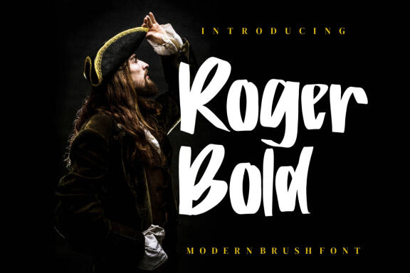 Roger Bold - FREE Brush Font