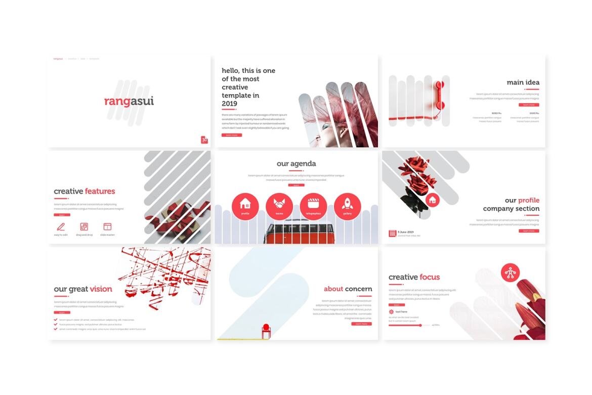 Rangasui FREE Power Point Template - view 2