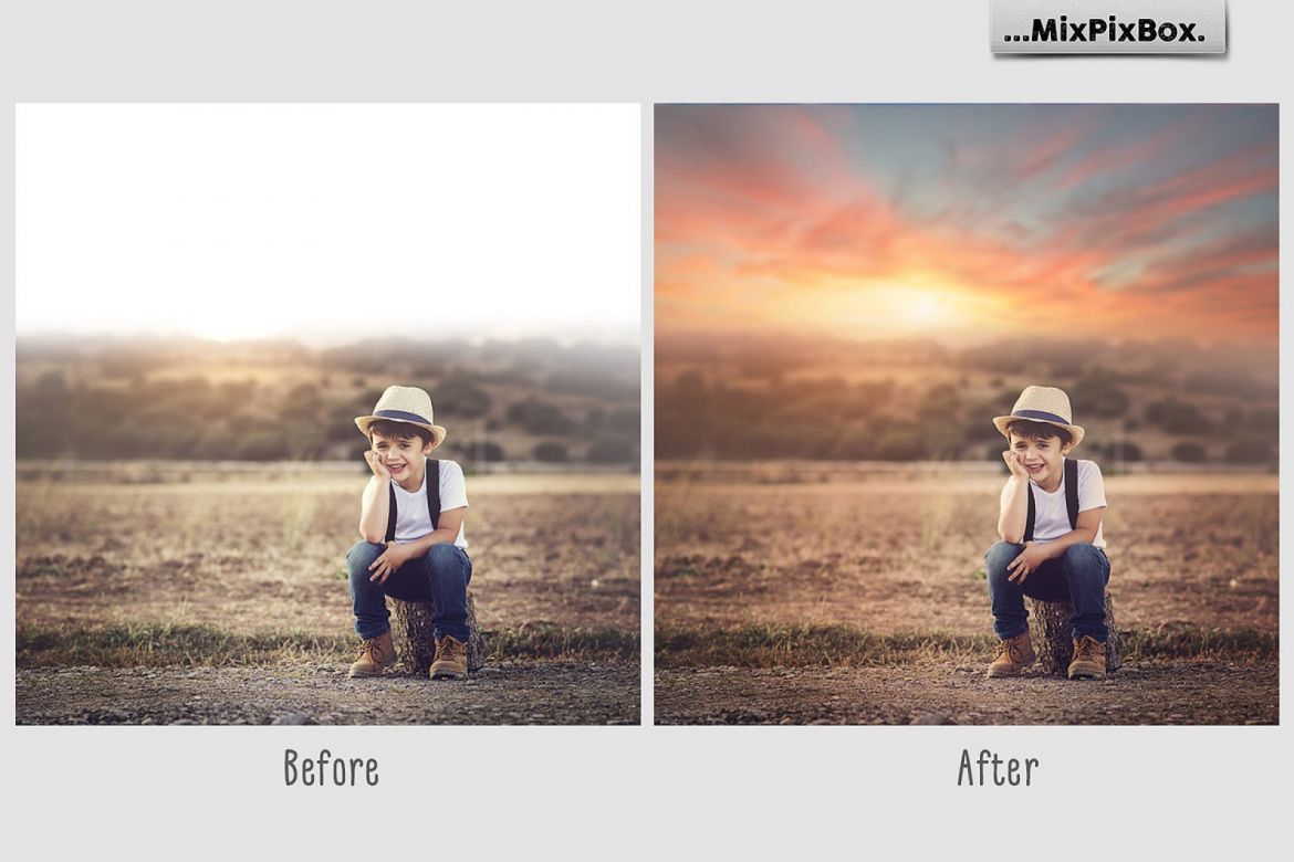 Sunset Sky Photo Overlays alt