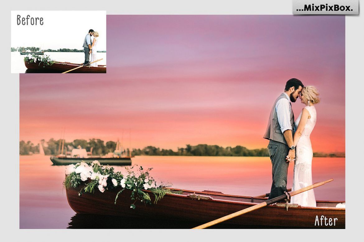 Sunset Sky Photo Overlays - view 3