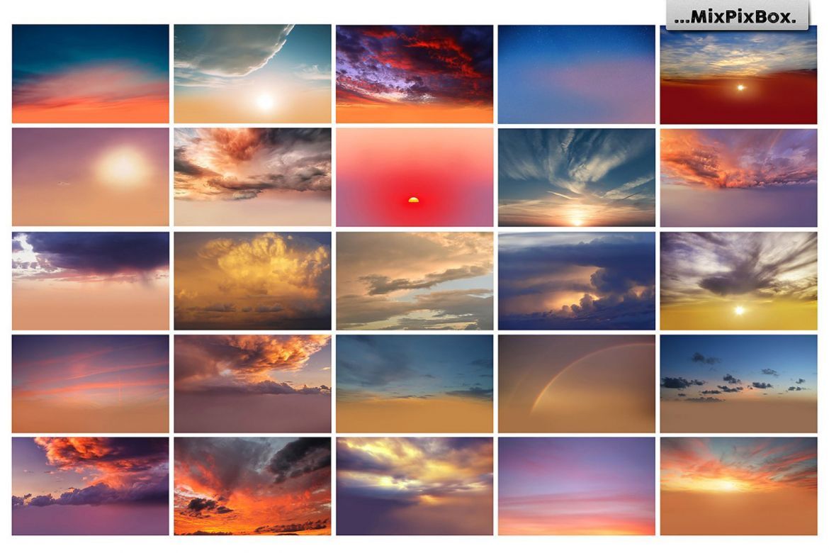 Sunset Sky Photo Overlays - view 4