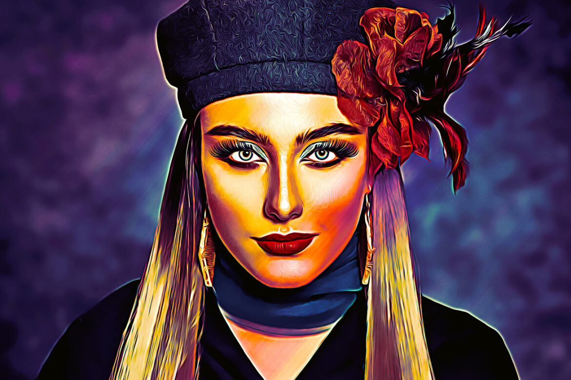 Clean Oil Art FREE Photoshop Action alternate