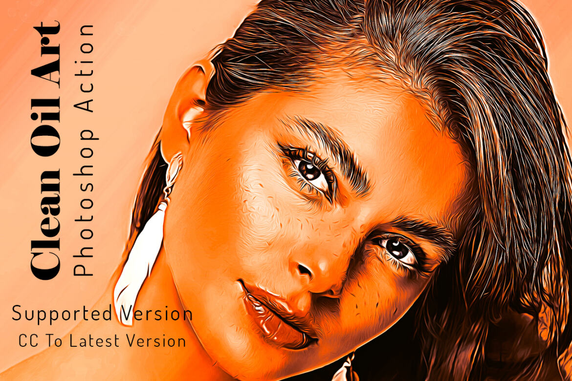 Clean Oil Art FREE Photoshop Action alternate