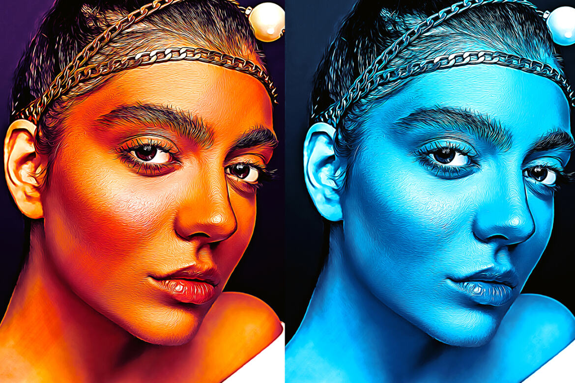 Clean Oil Art FREE Photoshop Action - view 3