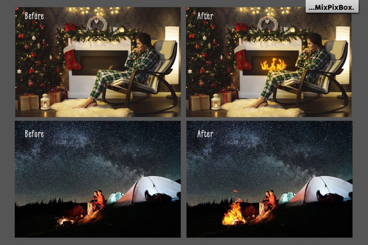 Fire Photo Overlays - view 3