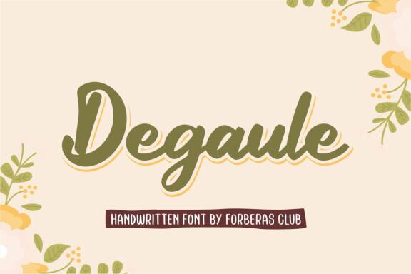 Degaule - FREE Font