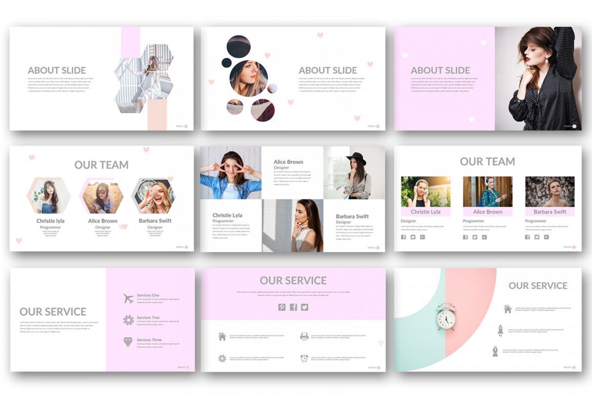 Modela Google Slide Template - view 3