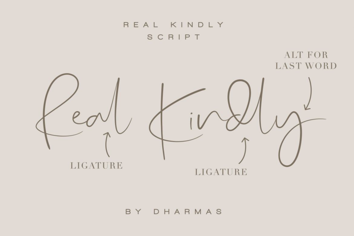 Real Kindly - Signature Script alt